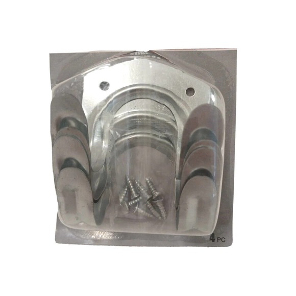 4 PACK Wall Mounts TOOL HOOKS Metal Garage Storage Utility Hooks Hanger Holder - Picture 2 of 11